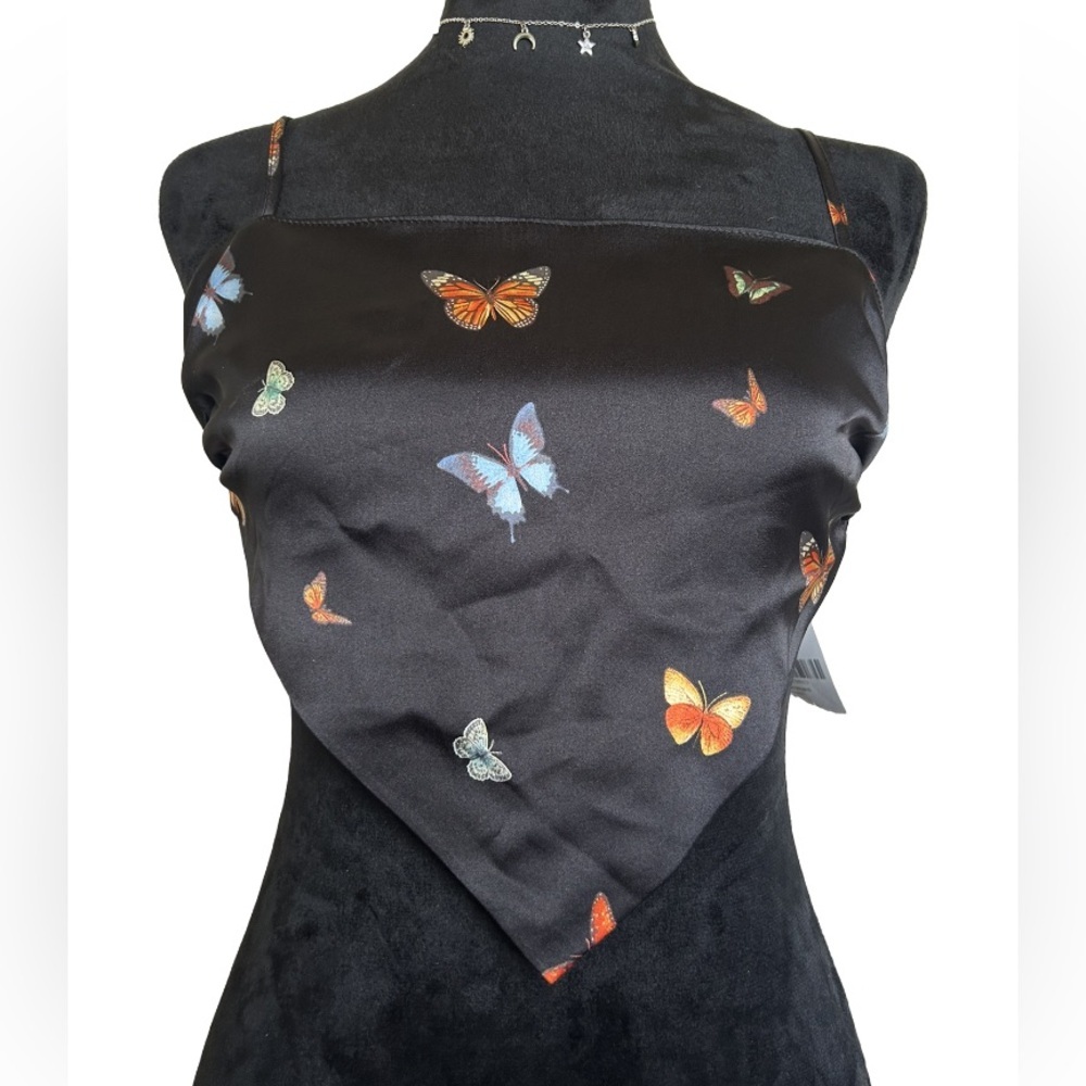 Forever 21 Bandana Top With Butterfly Print NWT